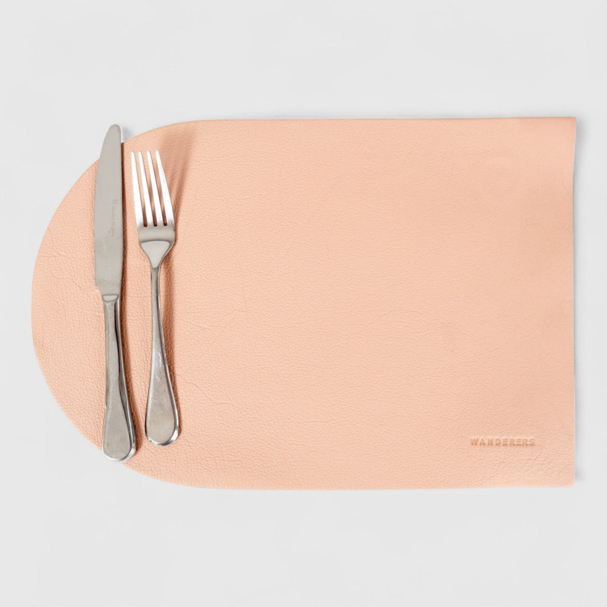 Asymmetric Leather Placemat
