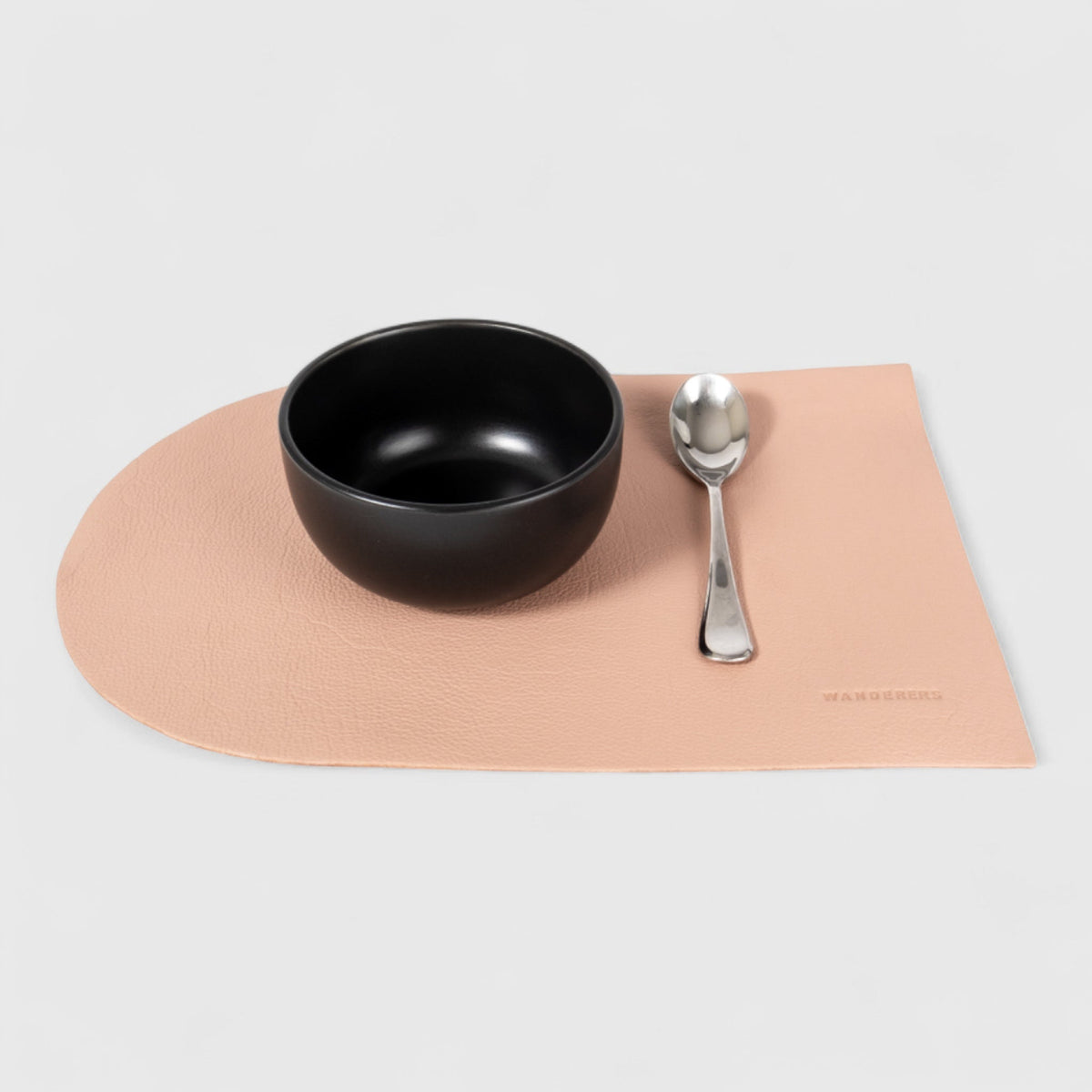Asymmetric Leather Placemat
