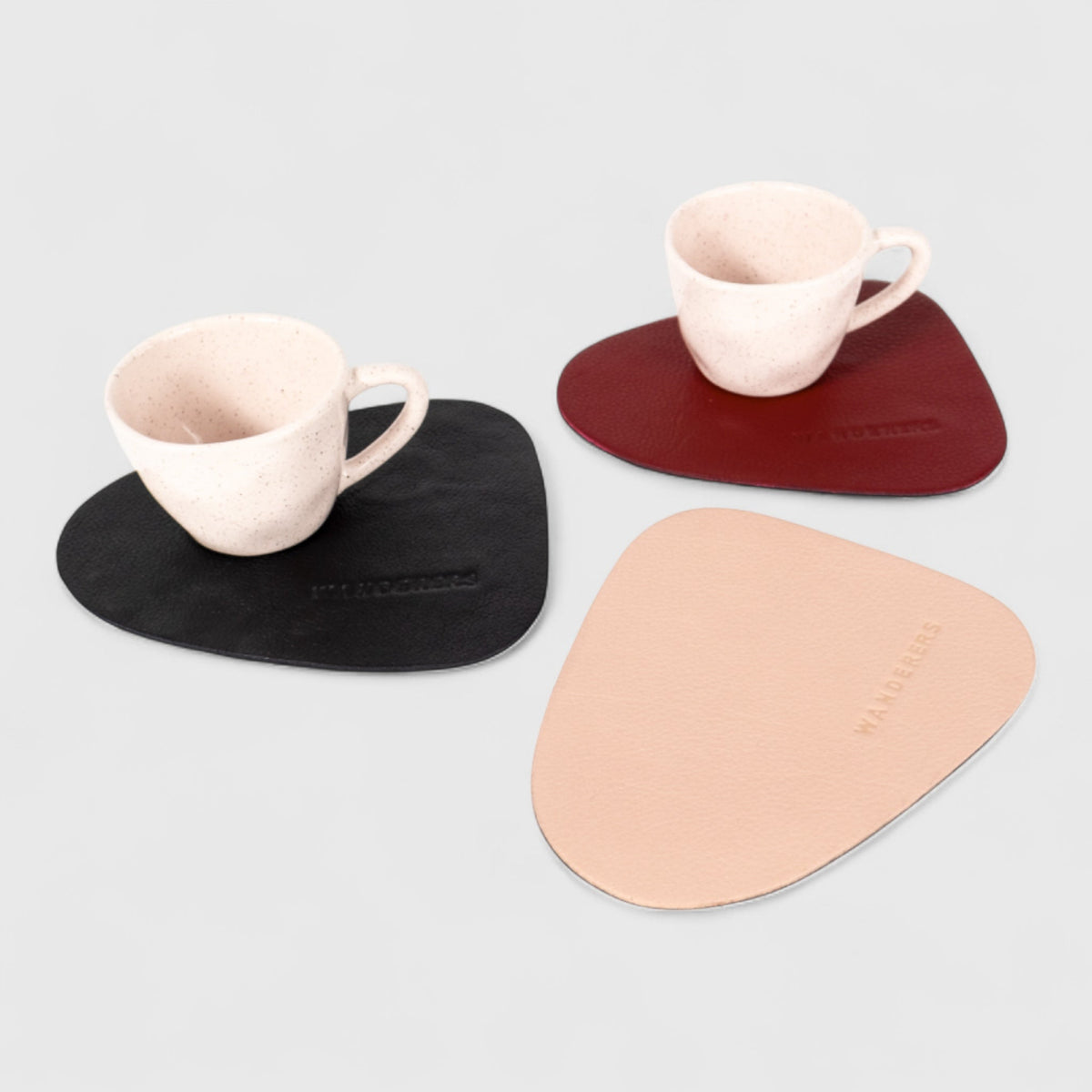 Abstract Leather Coaster