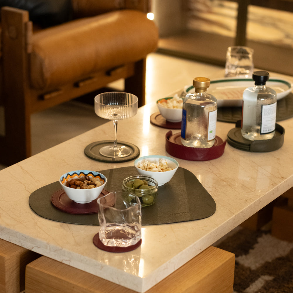 Abstract Leather Placemat