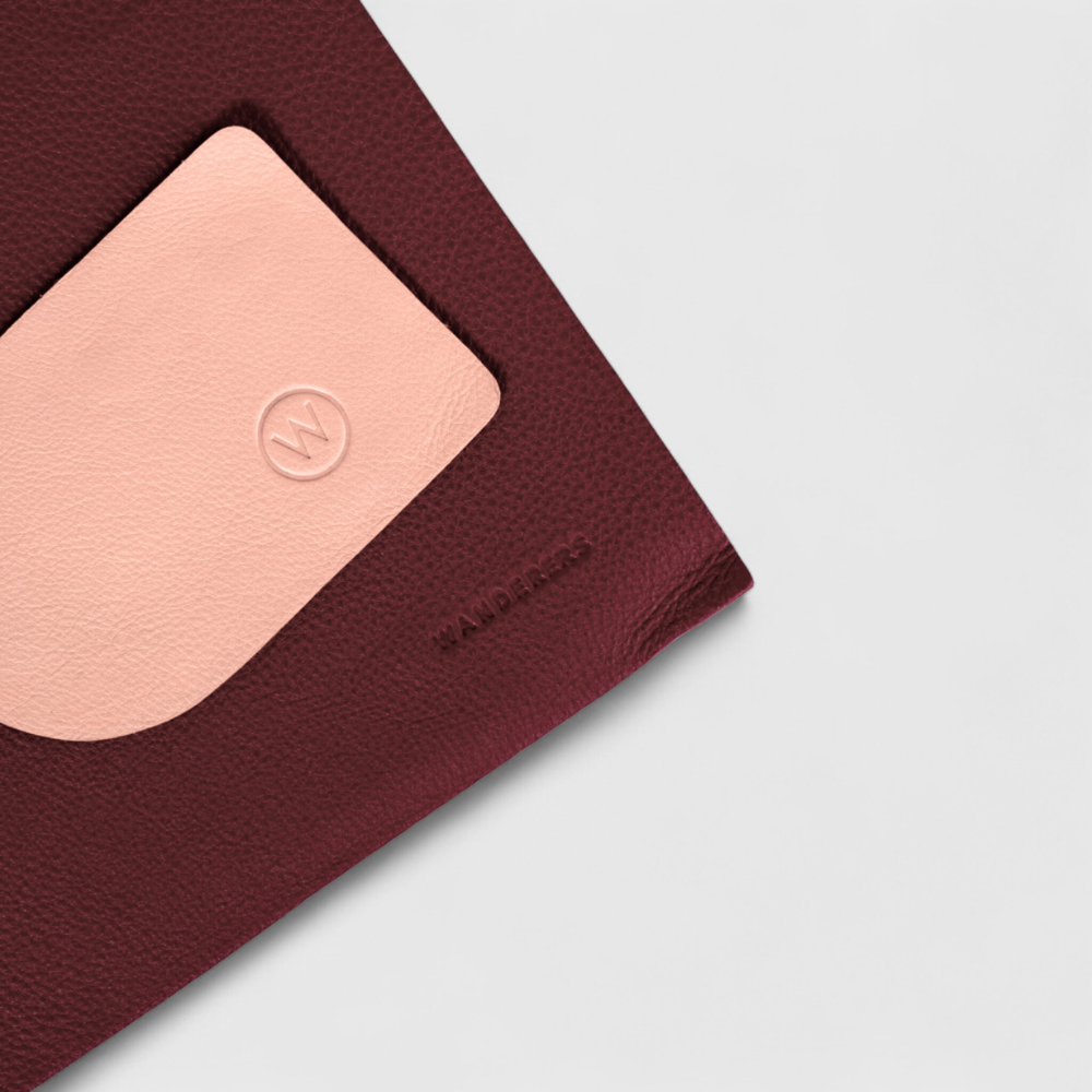 Asymmetric Leather Coaster
